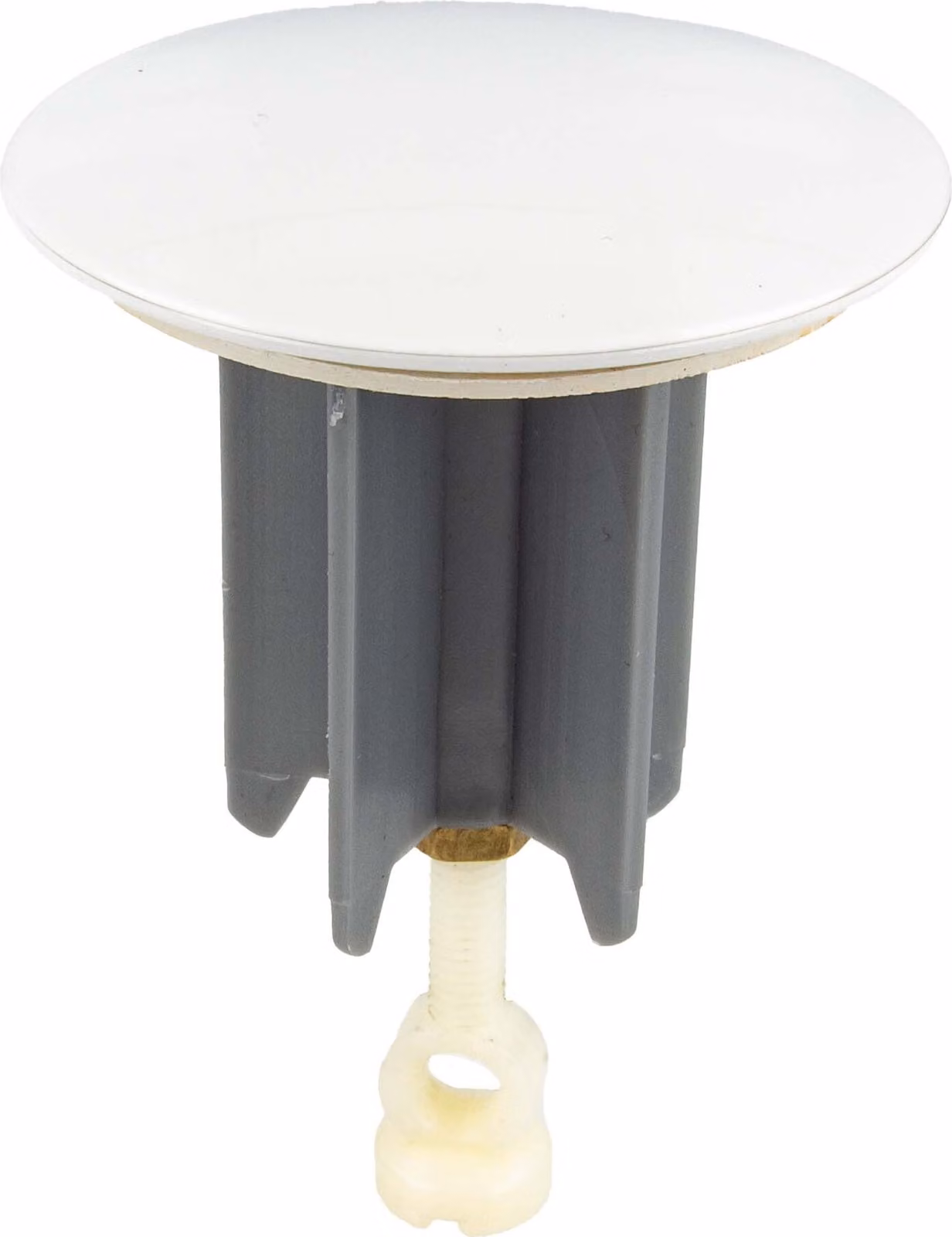 Tappo eccentrico universale tecuro Ø 64 mm bianco (RAL 9010), tappo di scarico da inserire nello scarico