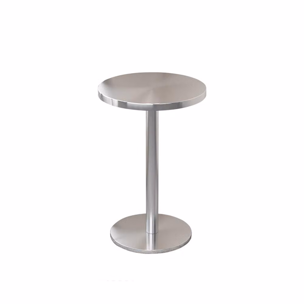 Negozio Tavolo rotondo in acciaio inox tavolo ristorante tavolo mensa tavolo rotondo tavolo bistro 50cm 【BXG-HY50】