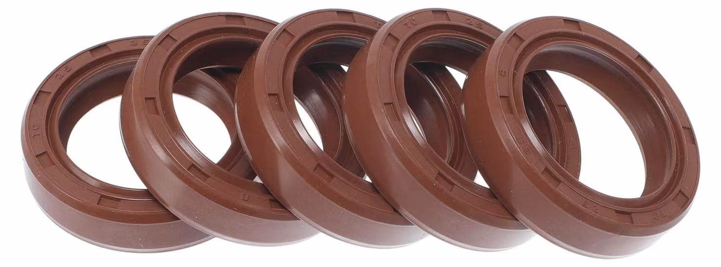 Guarnizione a labbro singolo TC, 25x35x8 mm, in FKM, confezione da 5 pezzi
