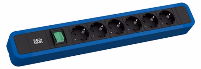 Bachmann Primo 2 6Xcee7/3 1Xinterruttore 2,0M Cee7/7 Ral5010