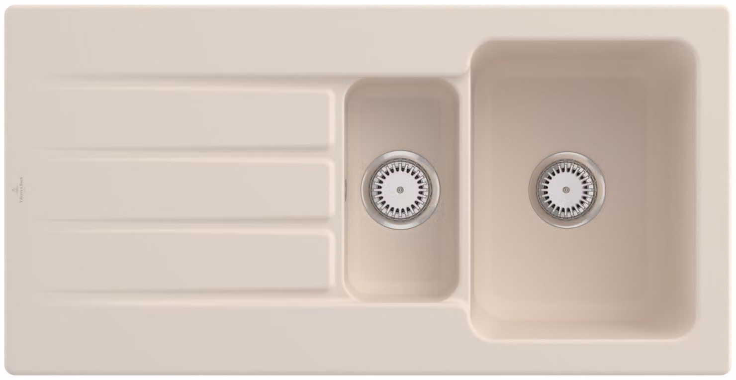 Lavello da cucina Villeroy&Boch, lavello da cucina Architectura 60 XR Ivory 1000x510mm, larghezza base 60cm