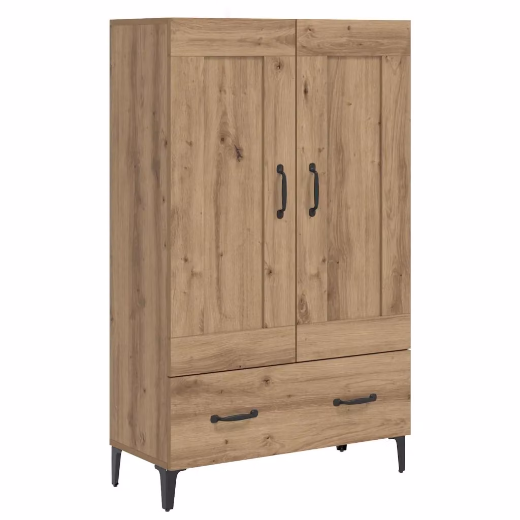 Credenza moderna vidaXL in rovere marrone per soggiorno L: 70 cm, P: 31 cm, H: 115 cm – 2