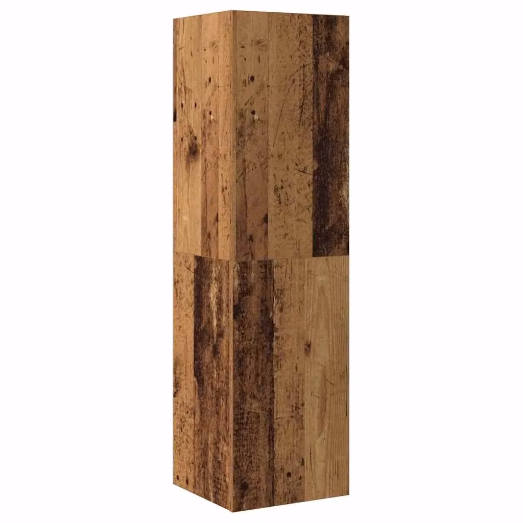 Set di 3 mobili porta TV a parete moderni HELLOSHOP26 in legno composito color marrone, L 100 cm x P 30,5 cm x H 30 cm – 2