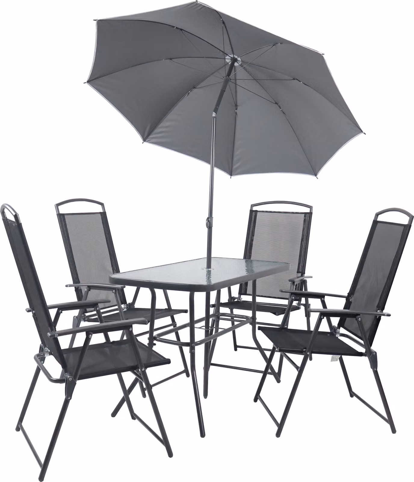 Set 5 pezzi mobili da giardino | gruppo posti a sedere gruppo da pranzo | 1xtable, 4x sedie | dimensioni tavolo ca. H. 70 x W. 110 x D. 55 cm | Hochlehner Set 110