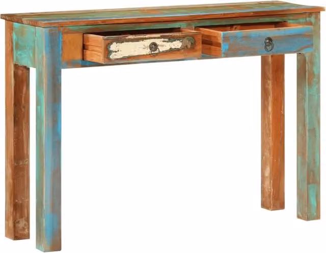 Tavolo Consolle | Tavolo d'Ingresso 110x30x75 cm in Legno Massello di Recupero