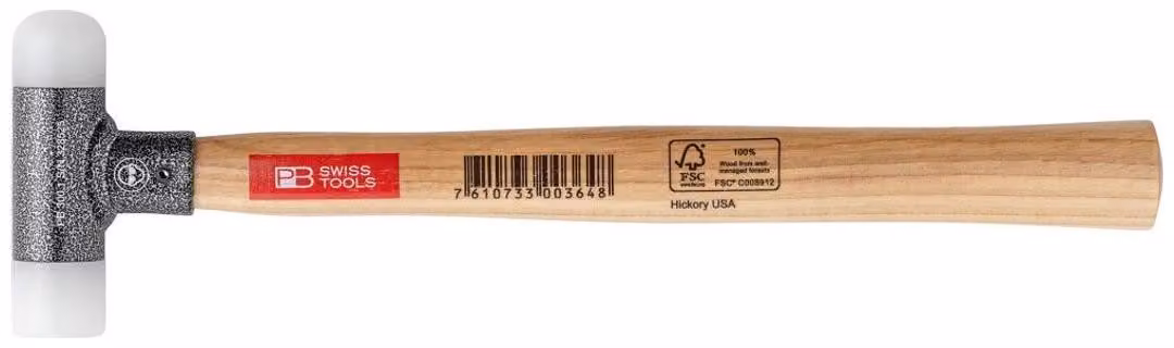 Mazza a faccia morbida con manico in legno non rilegato 27 mm PB Swiss Tools