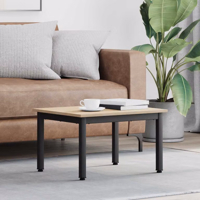Tavolino da salotto moderno vidaXL in rovere, L 60 x P 50 x H 36 cm