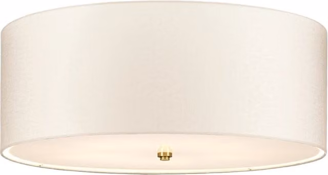 Plafoniera rotonda 66cm 5xE27 ottone anticato Fletcher