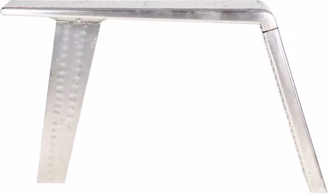 Scrivania Industrial in Metallo Argento vidaXL L: 112 cm, P: 50 cm, H: 76 cm