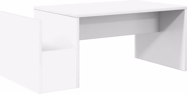 Tavolino da salotto Bianco 90 x 45 x 35 cm Legno multistrato