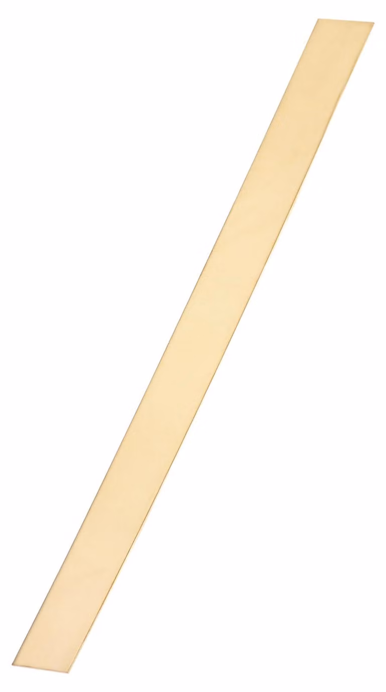 H62 Barra piatta in ottone, dimensioni 0,6 x 25,5 x 305 mm, 1 pezzo