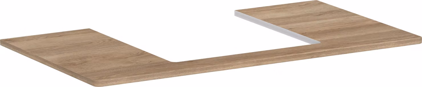 hansgrohe Xelu Q Console avec découpe au centre, 980x550, pour vasque à poser 500x480mm, polie, 54095230, 54095230