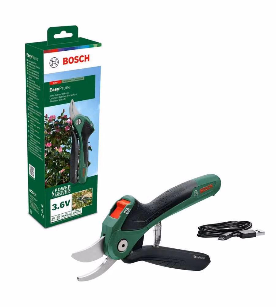 Cesoia da giardinaggio a batteria Bosch Easy Prune verde con lame in acciaio inossidabile – 2