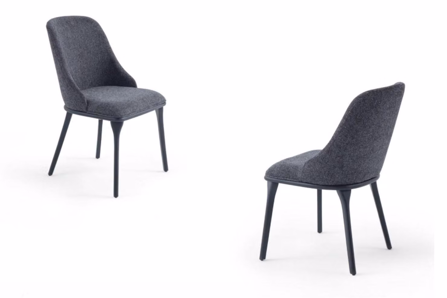 Luxus Stuhl Grau Sitzmöbel Polsterstuhl Esszimmer Sitz Designer Lehnstuhl