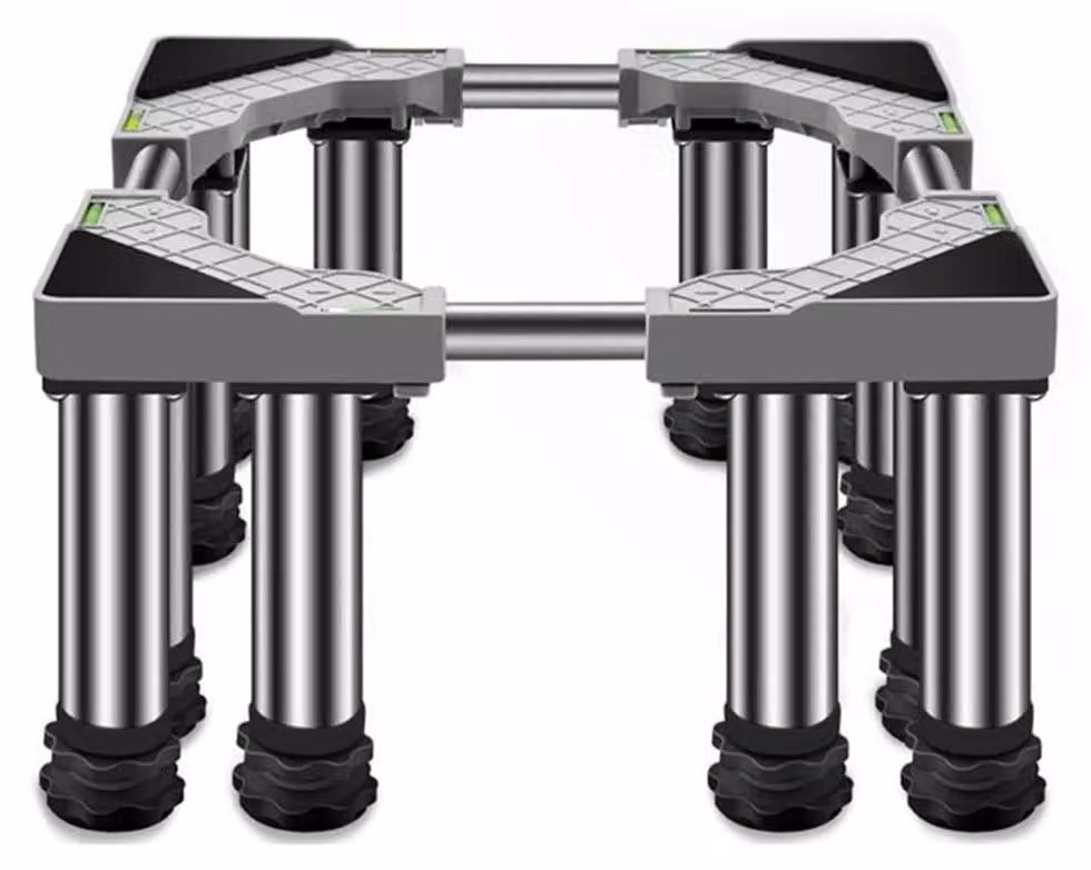 Base regolabile per lavatrici, frigoriferi, lavastoviglie, asciugatrici, condizionatori, dimensioni da 45 a 65 cm, altezza da 10 a 25 cm