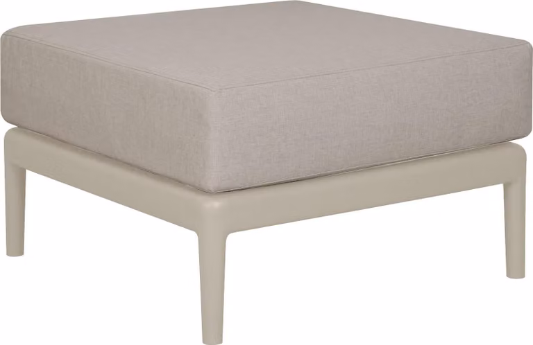 Milani Home - seduta componibile da giardino in polipropilene, tortora, 69 x 70 x 42 cm