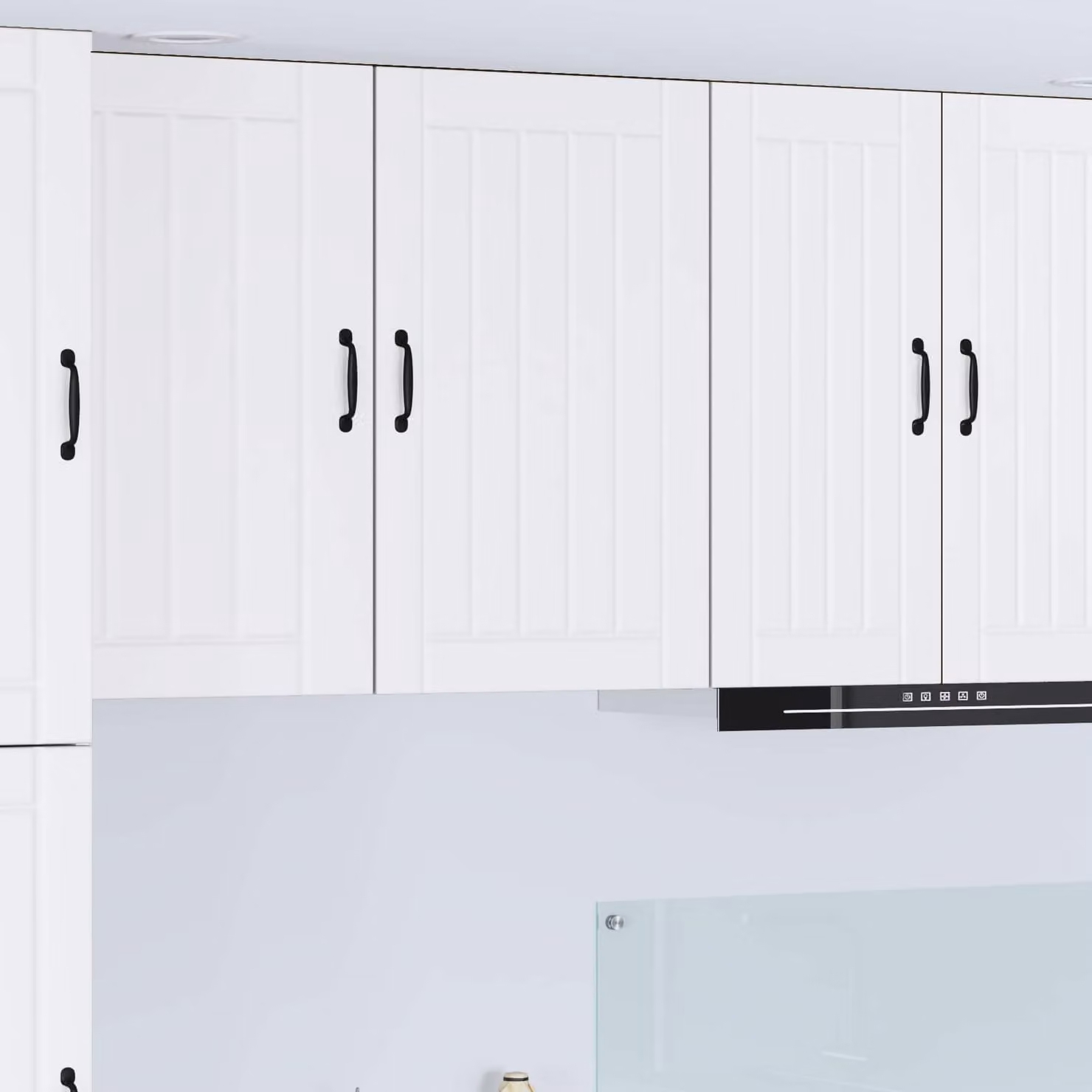 Armadietto a muro moderno vidaXL LUCCA Bianco con ante a battente e ripiani interni L/P/H: 50 x 31 x 80 cm