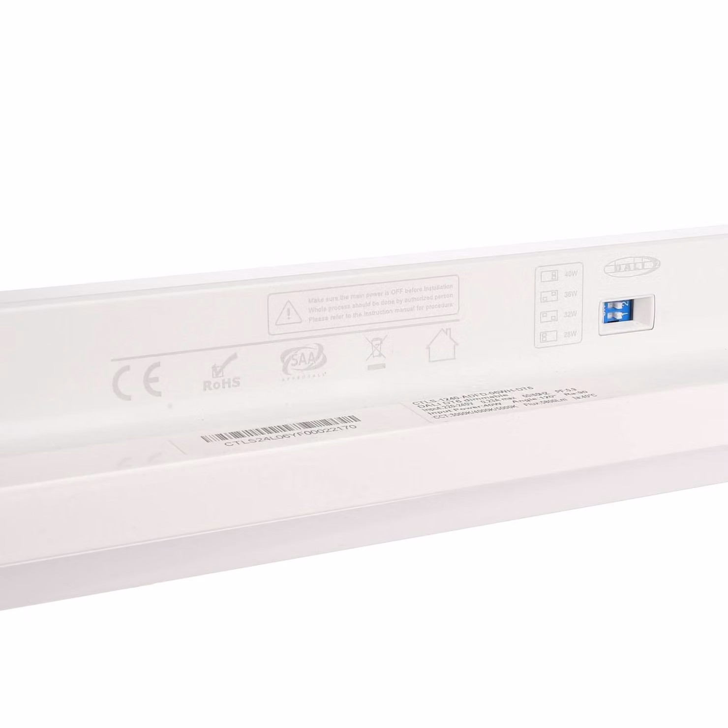 Deko-Light Lampada a binario LED LINEAR PRO, bianca, CCT 120 cm trifase DALI dimmerabile, Bianco / Opale, Studio / Ufficio, Alluminio