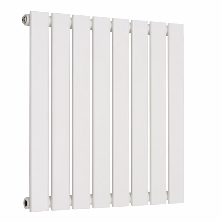 Radiatore di Design Orizzontale Piatto - Bianco - 595mm x 560mm (Pannello Singolo) - Sterling Arlie by Hudson Reed