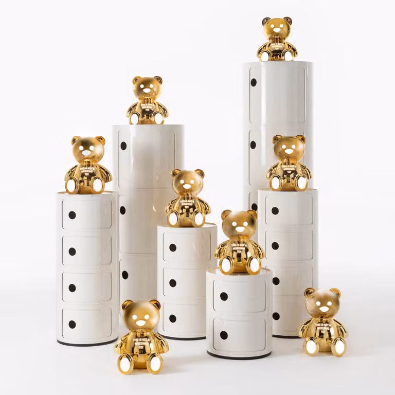 Kartell Lampada da tavolo di design Toy, Ottone / Oro, Camera da letto, Plastica, Design, Lampada da tavolo