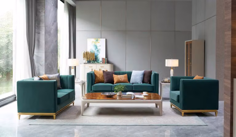 Sofagarnitur 3+2+1 Sitzer Set Design Sofas Polster Couchen Leder Relax Moderne