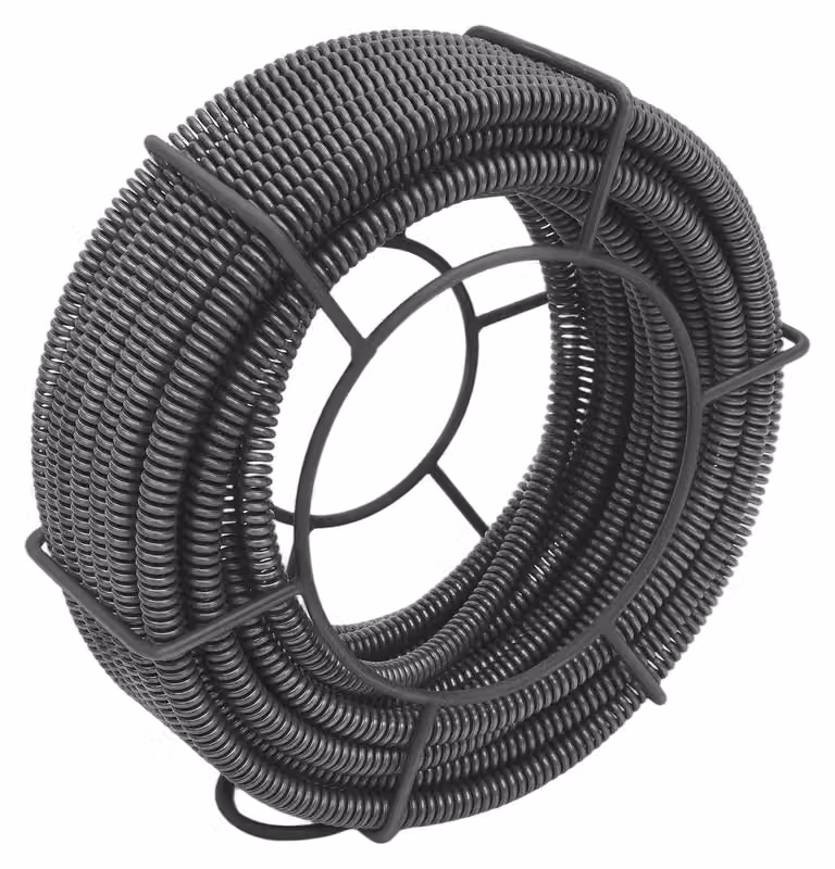 Set di spirali per la pulizia dei tubi, design flessibile, costruzione resistente, colore grigio