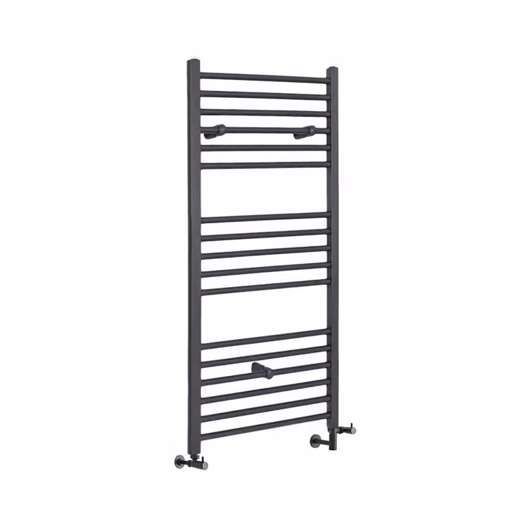 Scaldasalviette Misto Piatto - Termoarredo Bagno Antracite - 1200 x 500mm - 480W - Artle