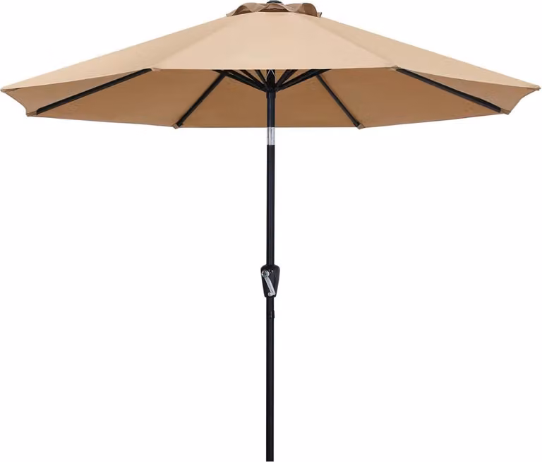 ABCCANOPY Ombrellone 230 cm impermeabile UPF 50+ stabile da spiaggia Kaki