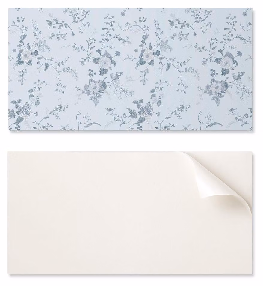 Pannello decorativo in vinile per parete, ideale per la sala da pranzo, dimensioni 100 x 50 cm, con motivo floreale su sfondo neutro