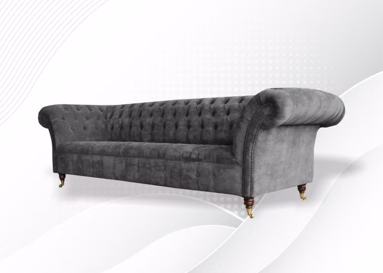 Dreisitzer Design Sofa 3 Sitzer Couch Polster Garnitur Sofas Couchen Luxus Möbel