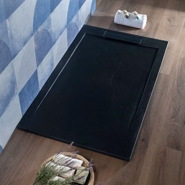 Piatto Doccia 80x120 Cm Antracite Resina Tagliabile Slim| Cover
