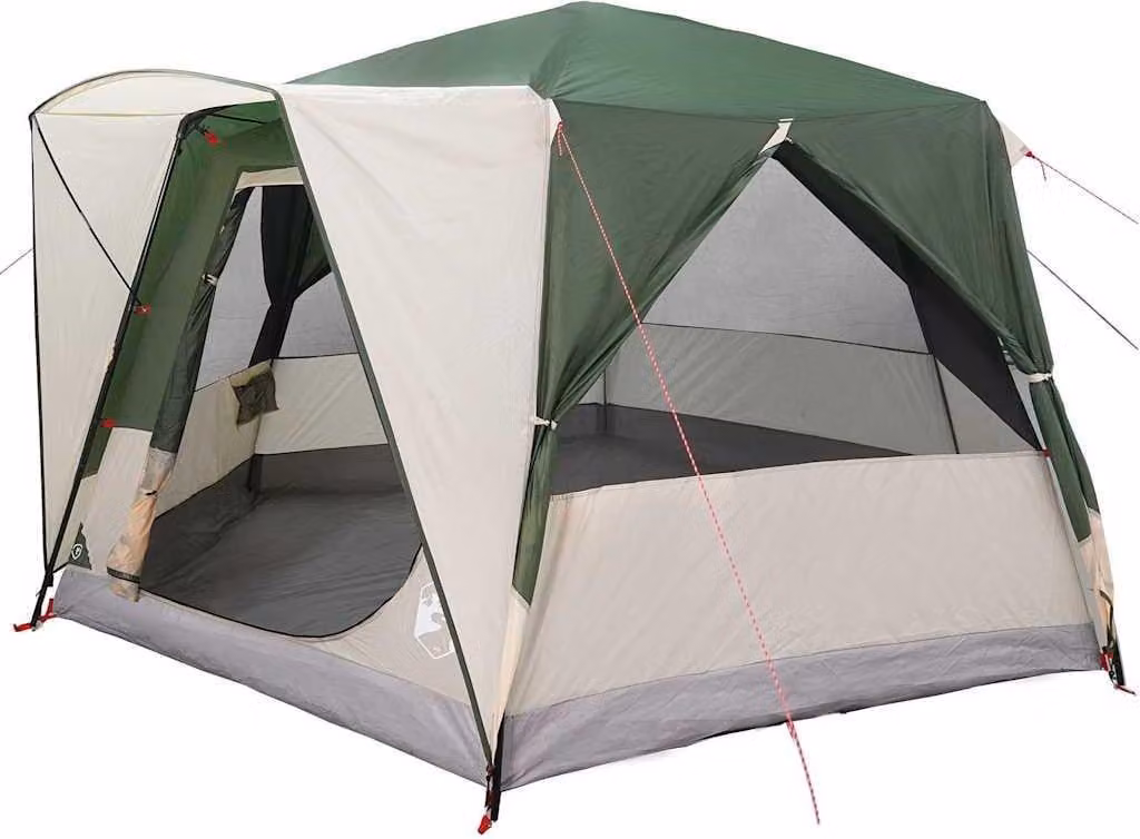 Tenda da Capanna per 5 Persone con tetto Verde e Bianco