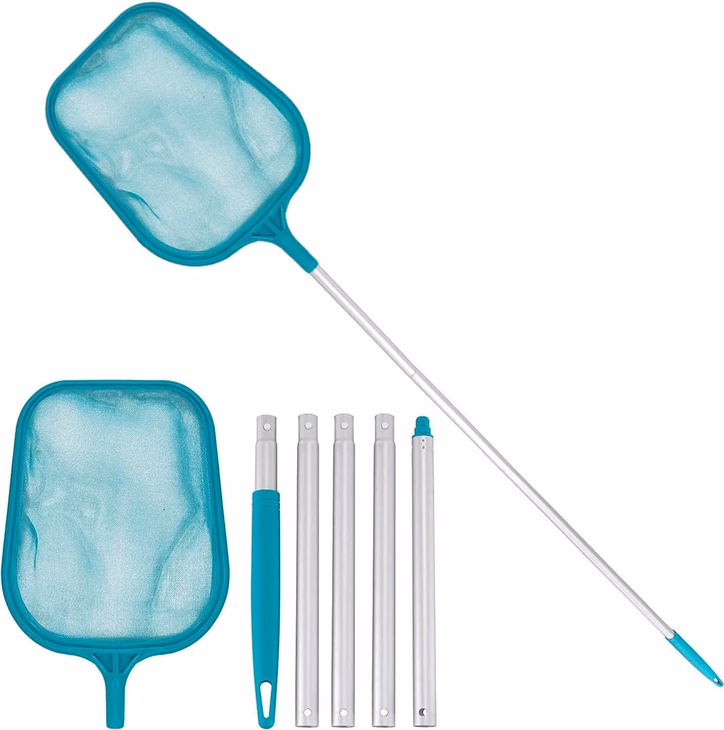 Skimmer professionale per piscine con manico telescopico
