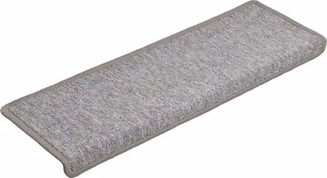 Set di 30 tappetini per scale antiscivolo e fonoassorbenti in polipropilene, colore grigio, L 65 cm x P 21 cm x H 3,5 cm
