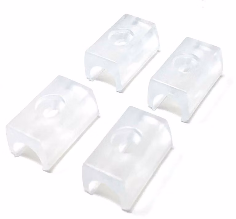 Set di 4 piedini in TPE per sedie - diametro 10 mm - con proprietà fonoassorbenti
