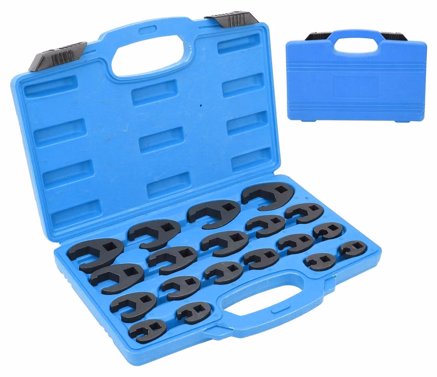 Set di chiavi a bussola professionali - 19 pezzi - Misura metrica da 8 a 32 mm - Acciaio cromo-molibdeno - Per veicoli - Compatibili con chiavi a bussola - Set di chiavi
