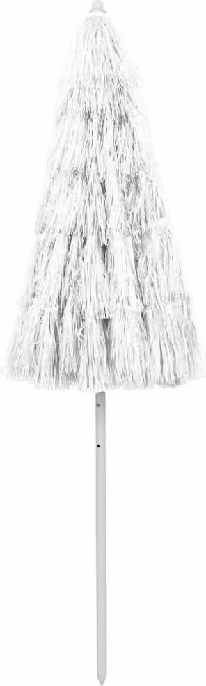 Ombrellone da Spiaggia Hawaii Bianco 240 cm