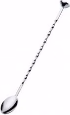 Cucchiaio agitatore per cocktail Ilsa in acciaio inox color argento lucido