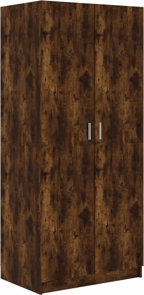 Armadio Rovere Fumo 80x52x180 cm in Legno Multistrato