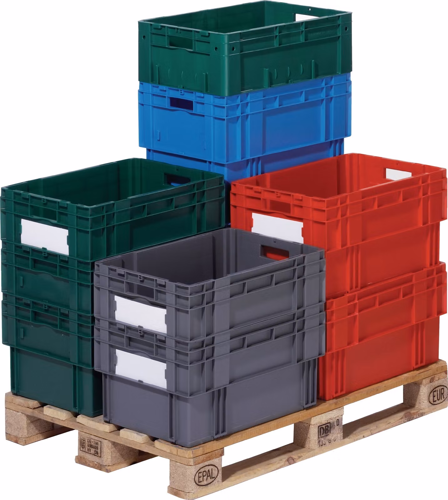 LA-KA-PE Contenitore girevole impilabile PP blu - DTK600/ 420-0 BLU