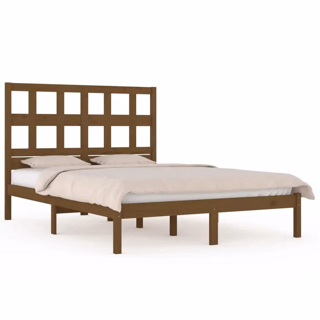 Giroletto ambra in legno massello di pino color marrone L/P: 200 x 200 cm – 2
