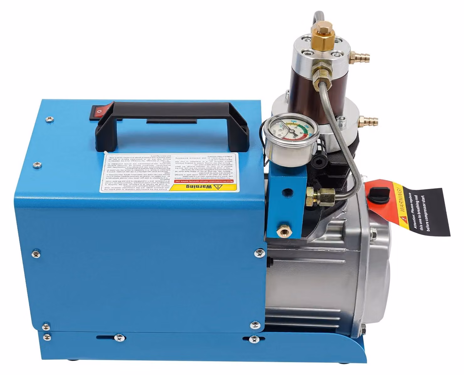 Compressore d'aria – Motore elettrico da 1800W con 2800 giri al minuto e pressione massima di 40 MPa, colore blu