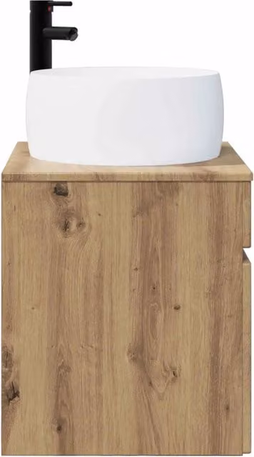 Mobile Lavabo | Armadio Lavabo da parete Rovere Artigianale 49 x 44,5 x 66 cm