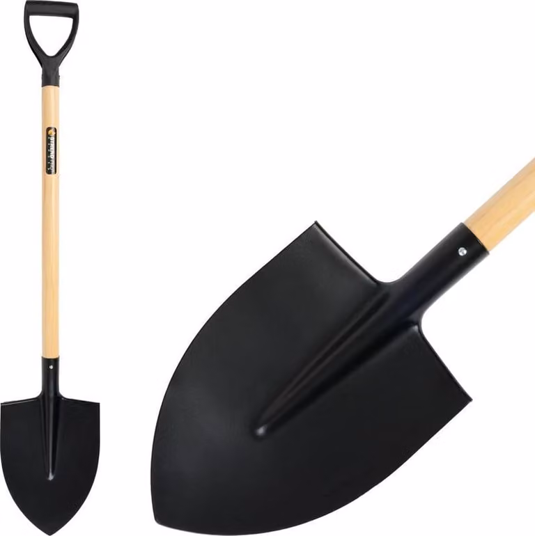 Vanga S5179 a punta, WoodHand, manico in legno a D