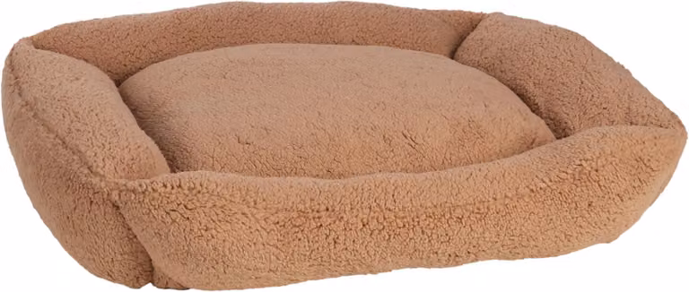 Cuccia per cani Flamingo Felpa rettangolare moka, dimensioni: 80 x 67 x 22 cm
