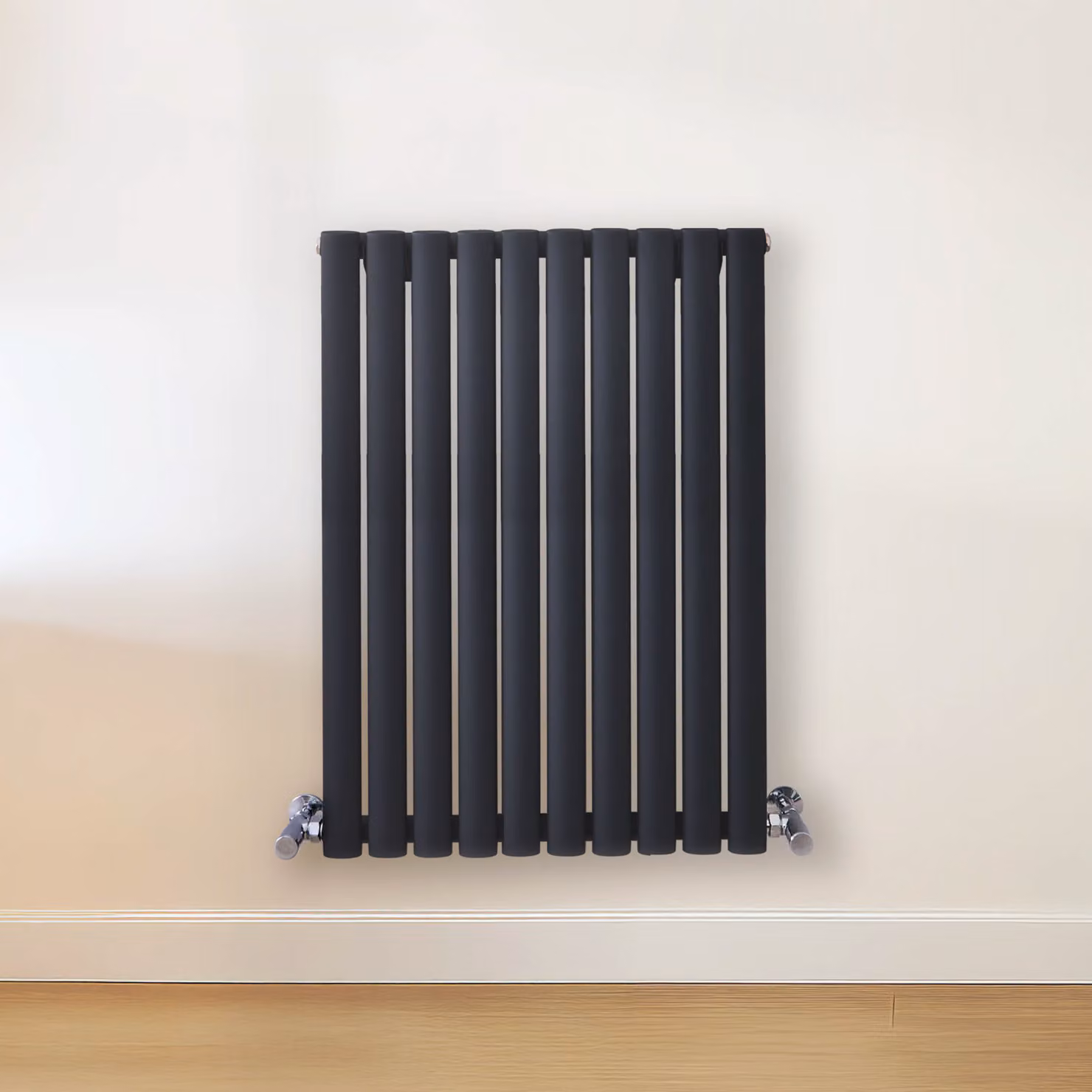 Radiatore di Design Orizzontale Grigio (Carbon Grigio) - 800mm x 590mm - Pannello Doppio  - Revive