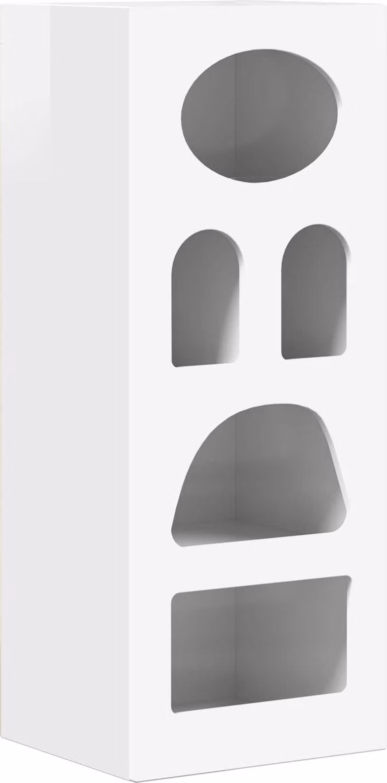 Credenza Bianco Lucido 40 x 35 x 100,5 cm Legno multistrato
