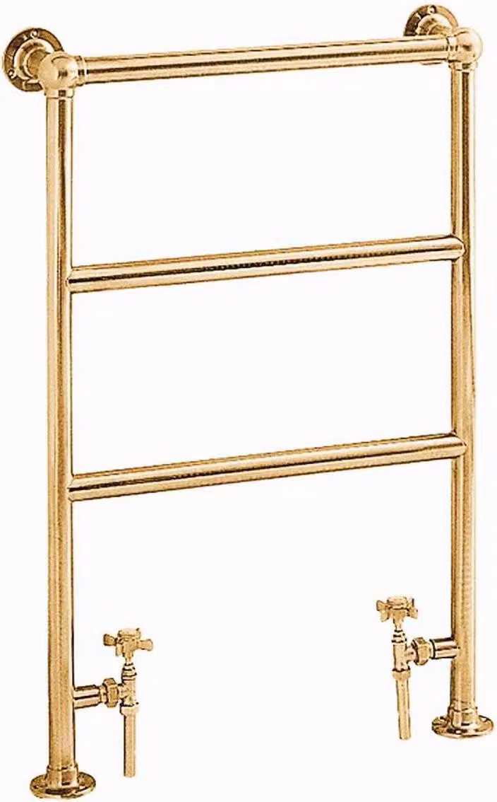 Casa Padrino riscaldatore bagno oro 850 x 575 mm - radiatore per asciugamani - radiatore bagno vintage portasciugamani