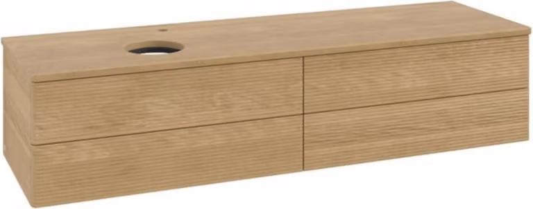 V&B Mobiletto con struttura frontale - illuminazione Antao 160x50cm, HL, WBP-colore hon. Oa, hon. Oa