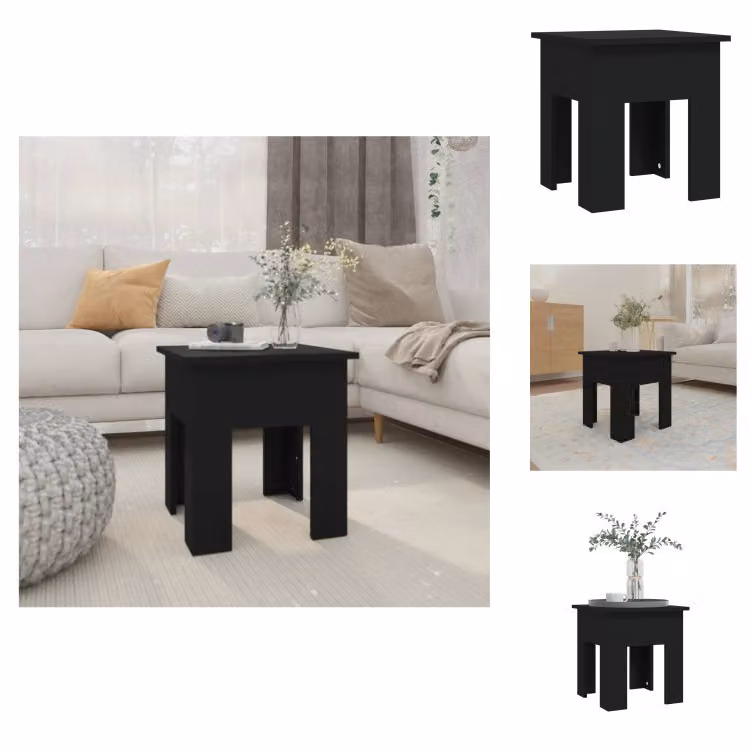 vidaXL Tavolino nero 40x40x42 cm in legno - Tavolini da caffè